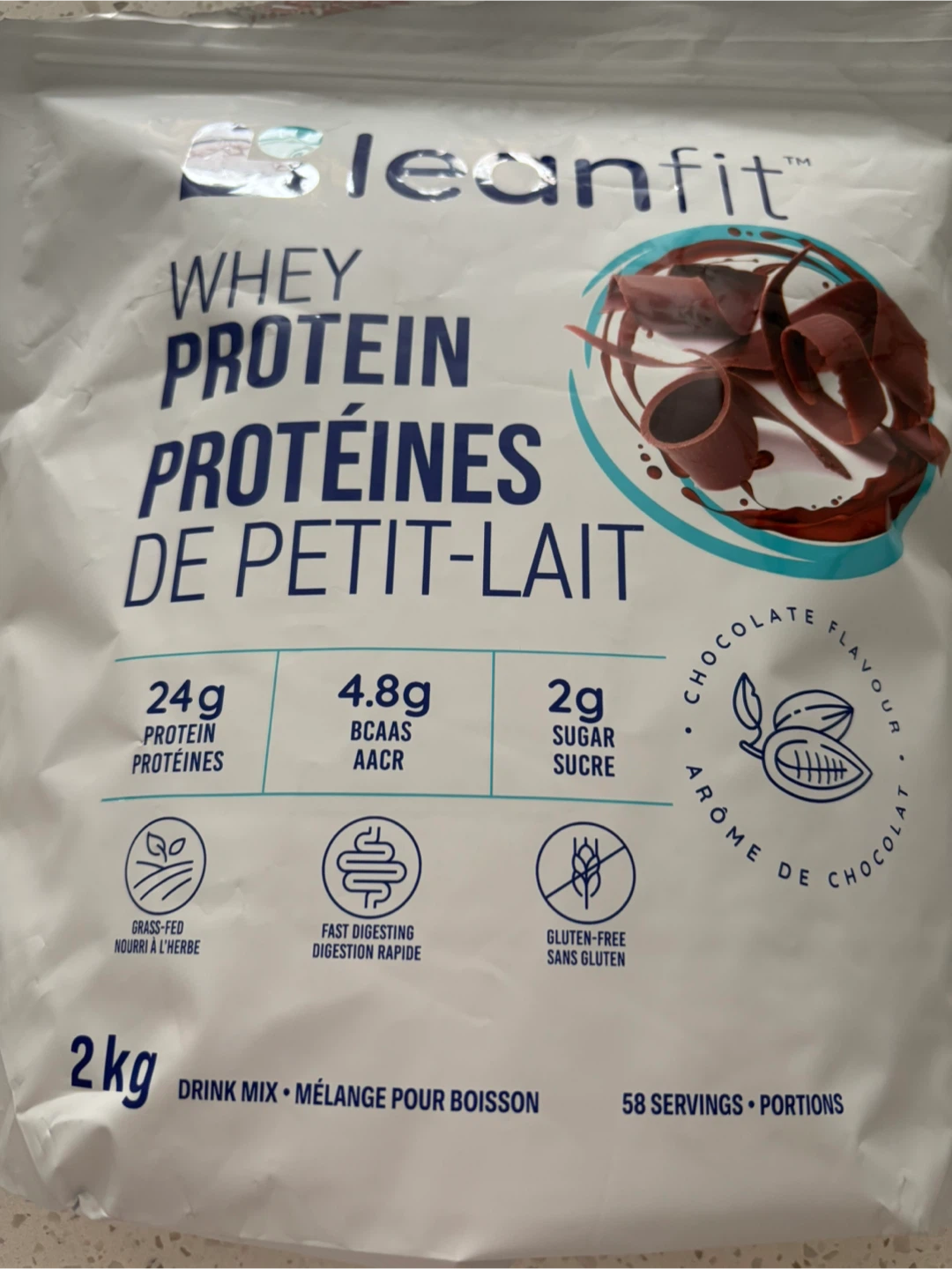 LeanFit Chocolate Whey Protein Powder