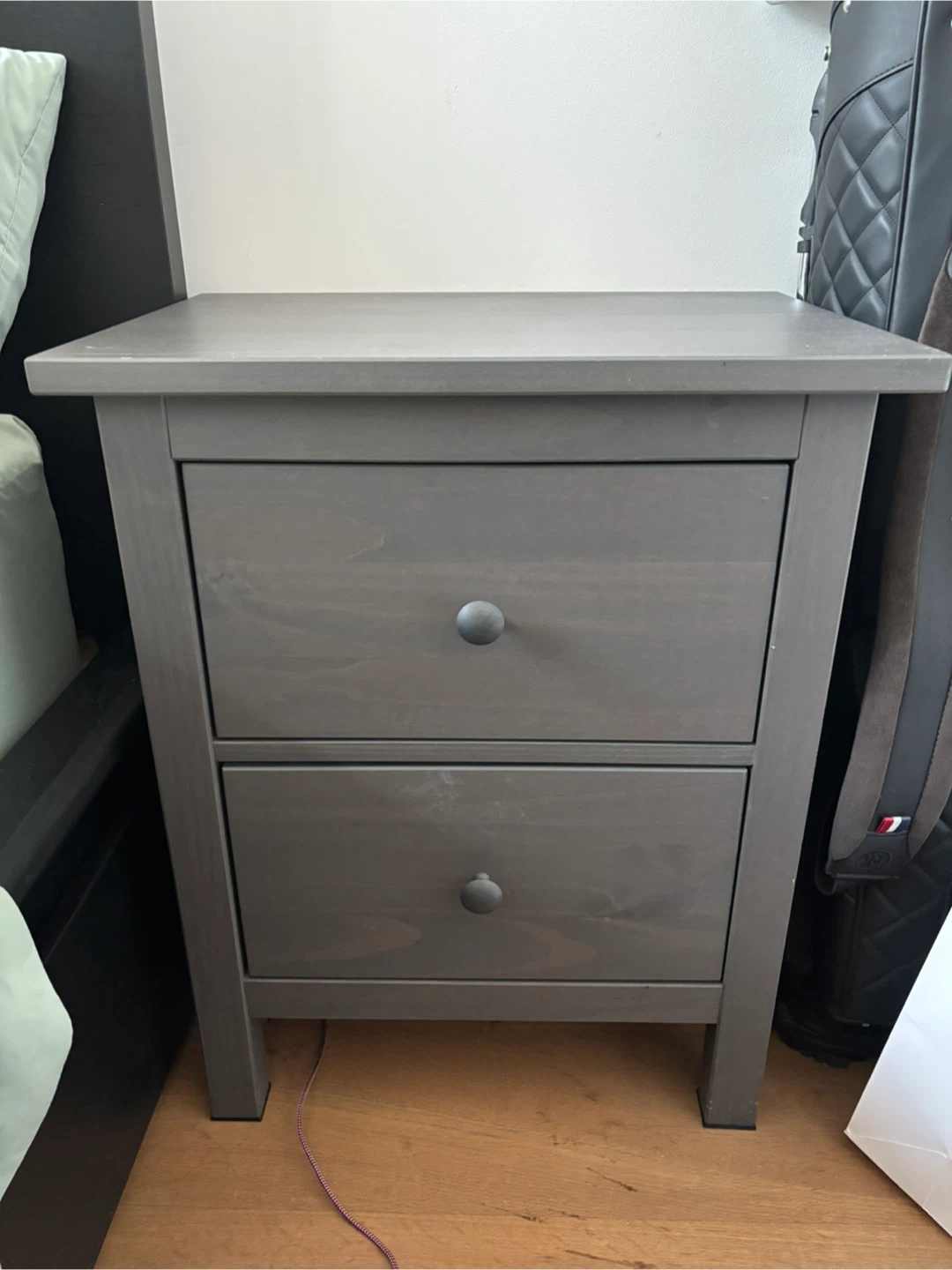【HOLD】*Until Sunday!! IKEA HEMNES 2-Drawer Nightstand - photo 2