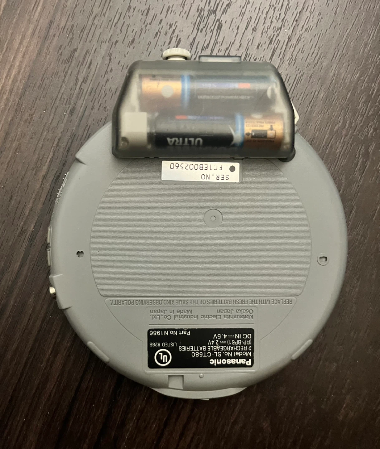 Panasonic SL-CT580 Portable CD Player - Blue - photo 3
