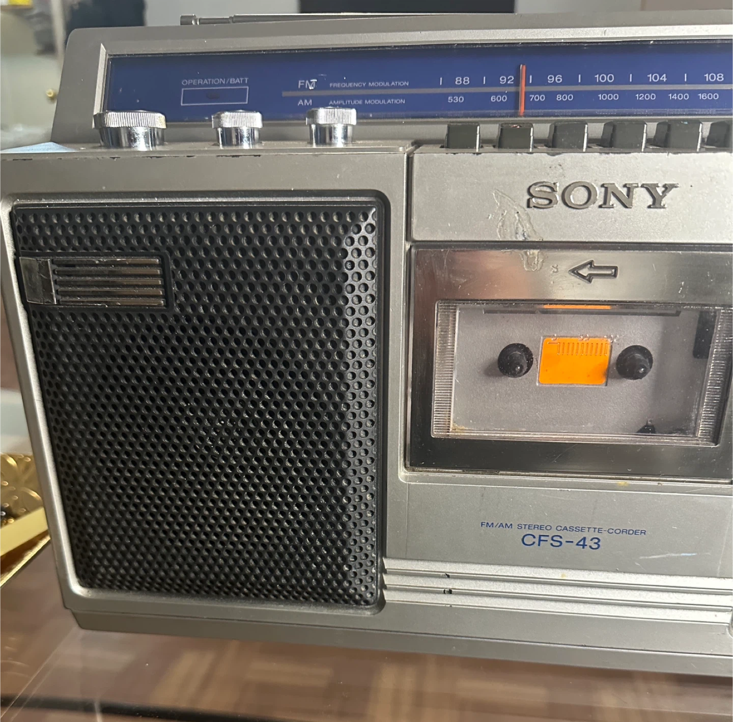 Sony CFS-43 FM/AM Stereo Cassette-Corder Boombox - photo 2