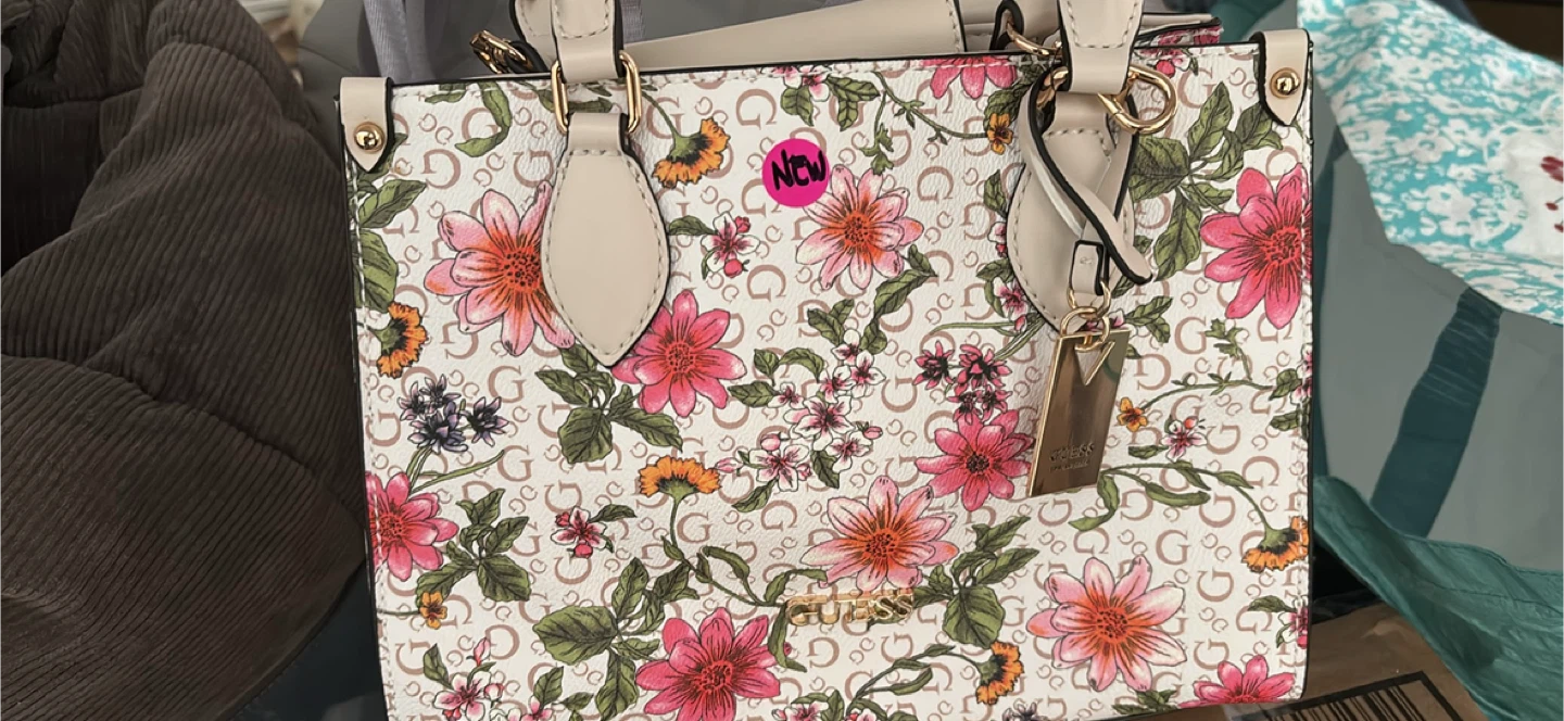 Guess Floral Print Handbag