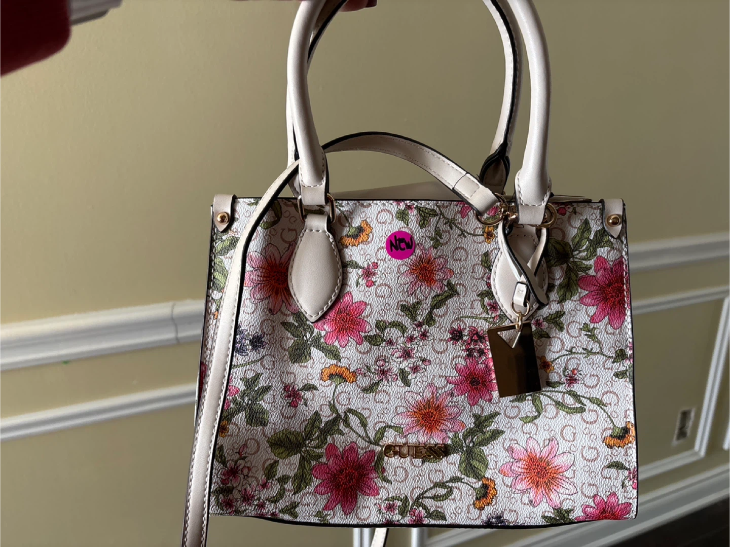 Guess Floral Print Handbag - photo 3