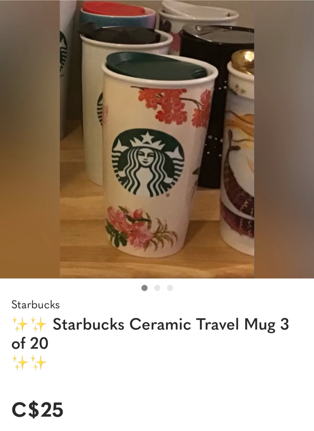 ✨✨Starbucks Ceramic Travel Mug 3 of 20 🏆