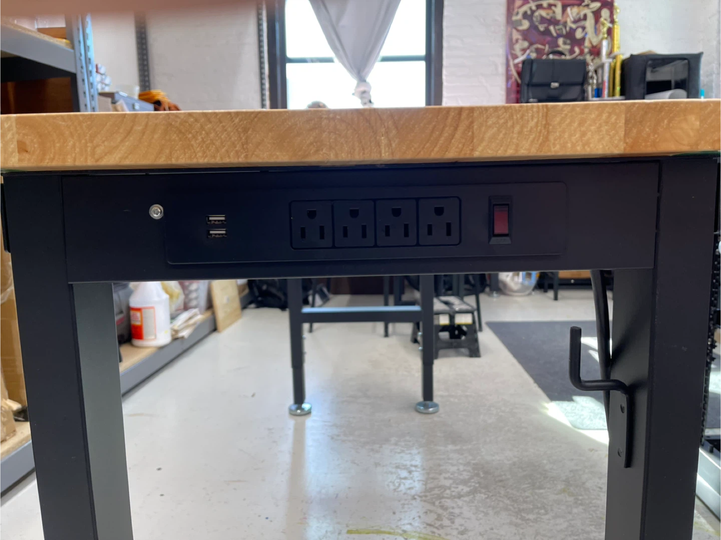 Workbench with Built-in Power Strip and USB Ports - photo 4