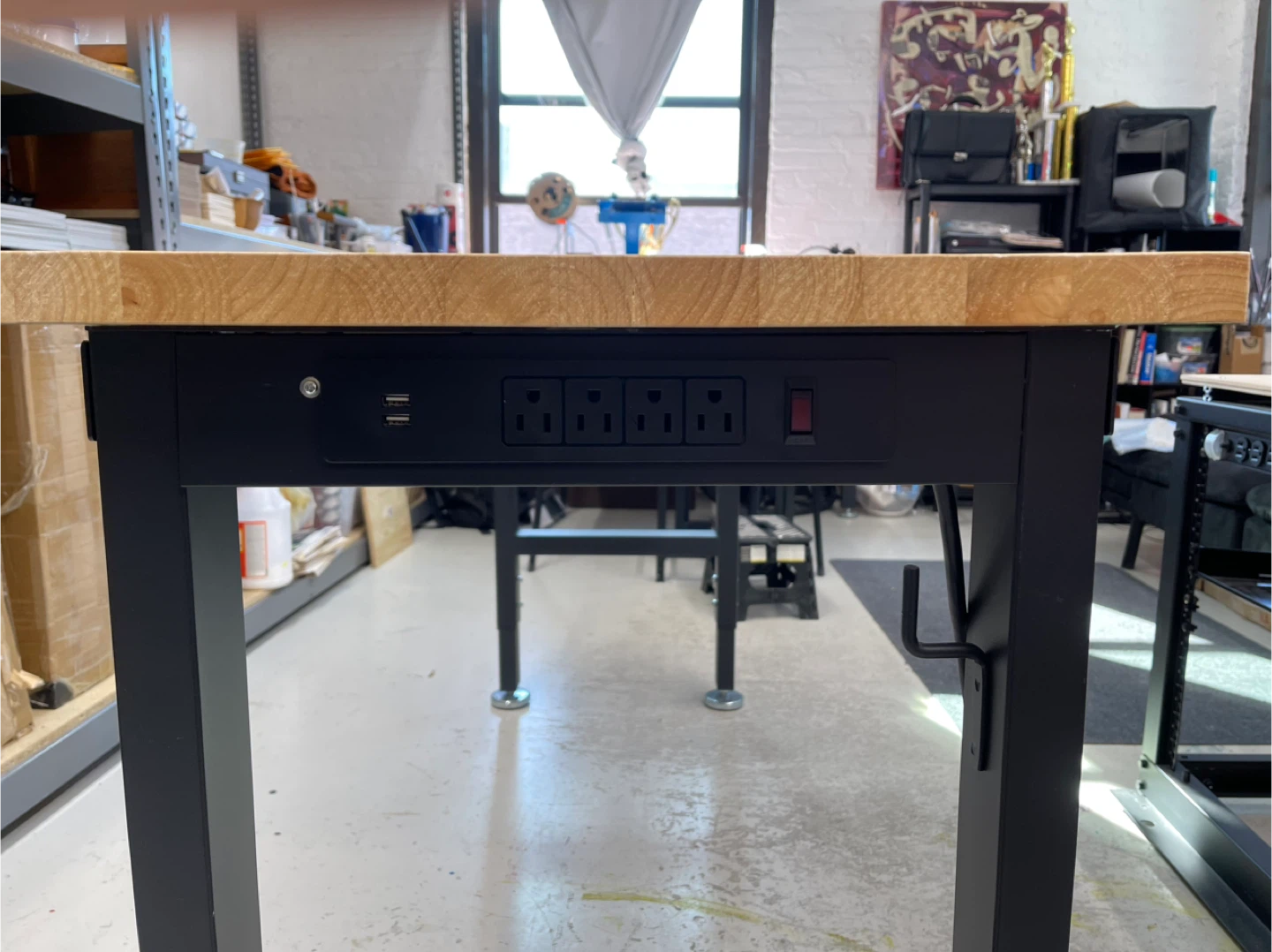 Workbench with Built-in Power Strip and USB Ports - photo 5