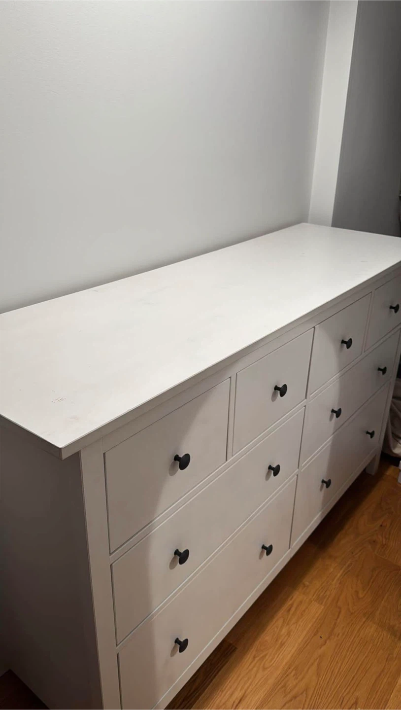IKEA HEMNES 8-Drawer Dresser - White Stain - photo 2