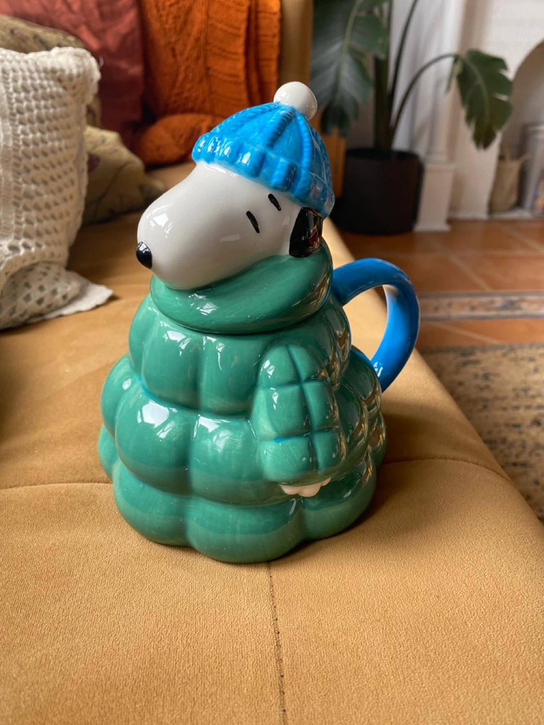 Peanuts Snoopy 16oz Ceramic Mug with Lid - photo 3