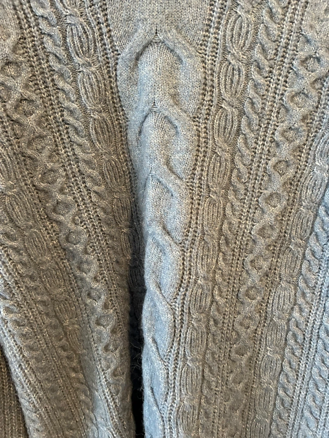 Ricki's Cable Knit Sweater - Grey, Size L - photo 2