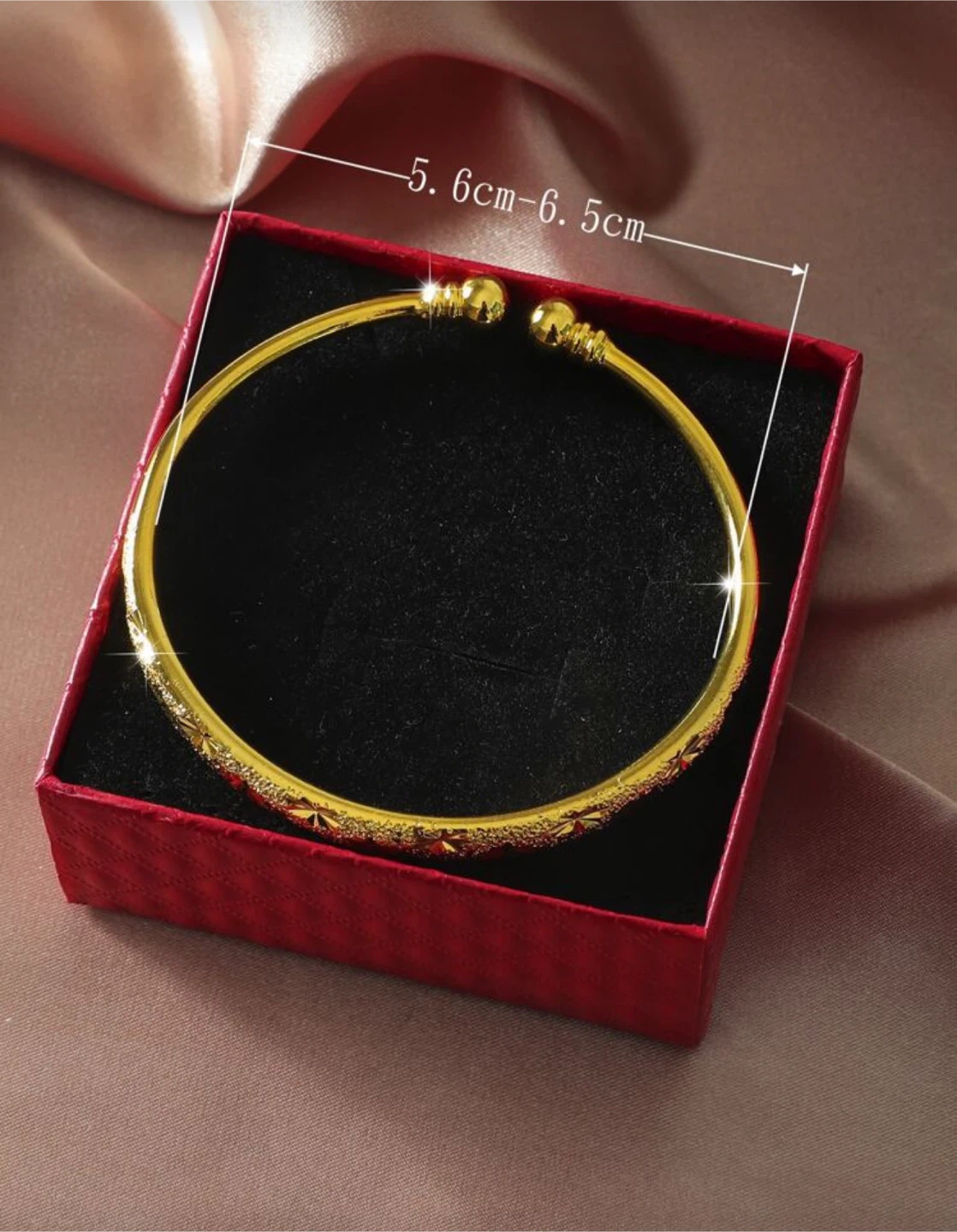 Gold plated Bangle Bracelet - photo 3