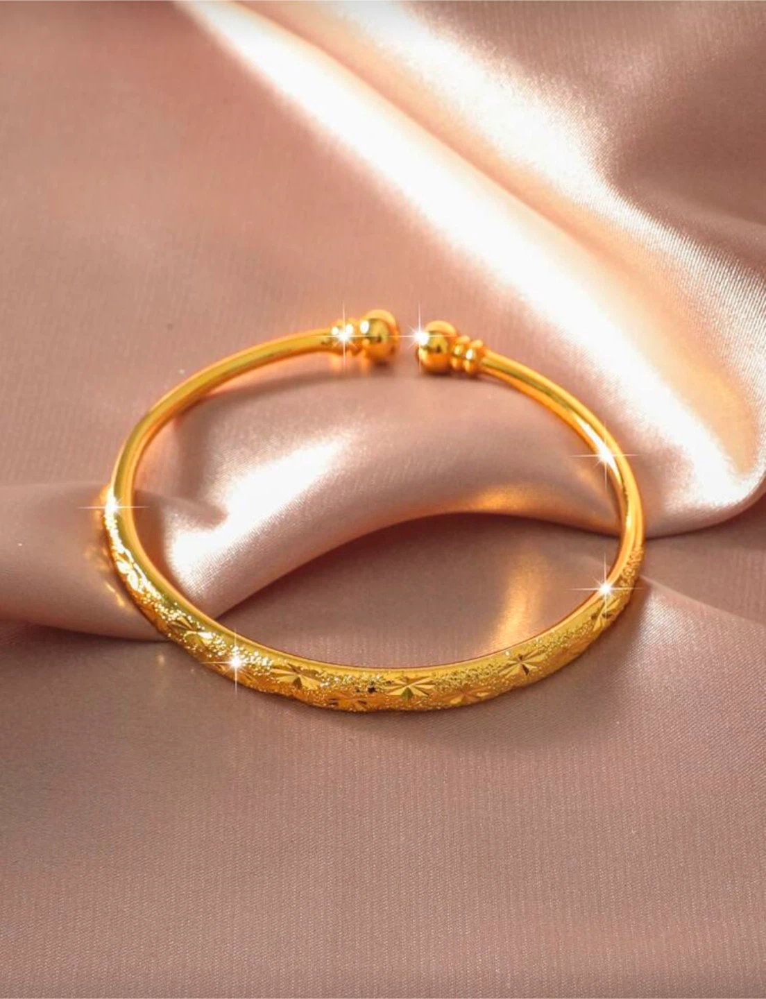 Gold plated Bangle Bracelet - photo 2