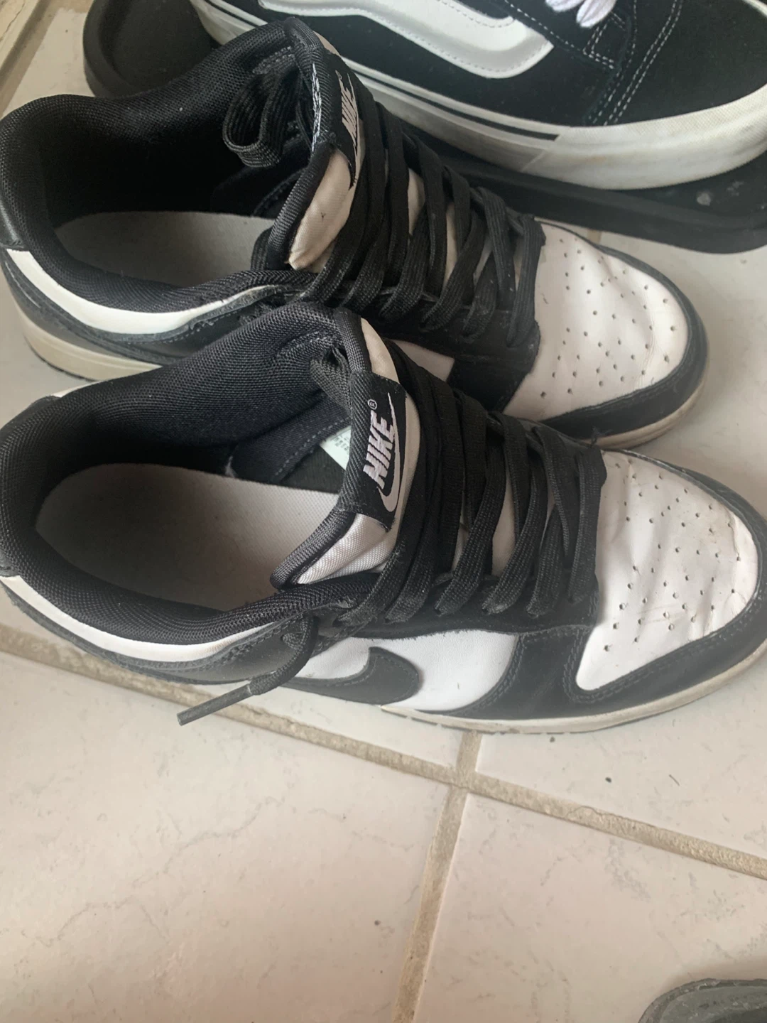 Nike Panda Dunk Low Black & White Size 8 - photo 3