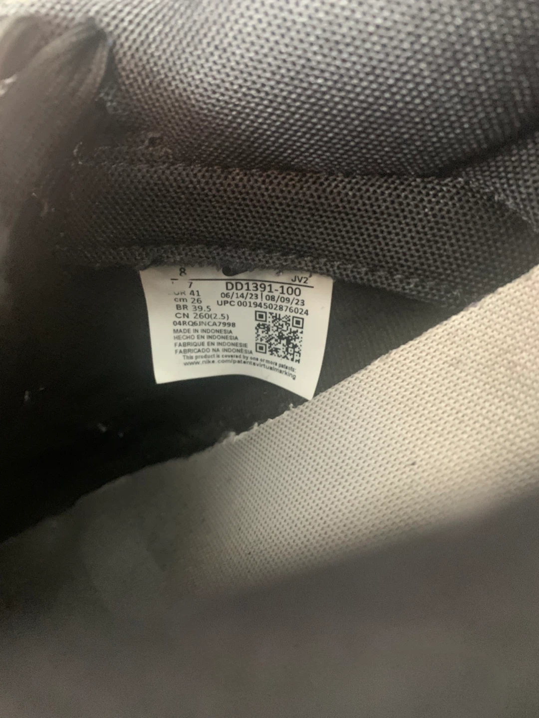 Nike Panda Dunk Low Black & White Size 8 - photo 2