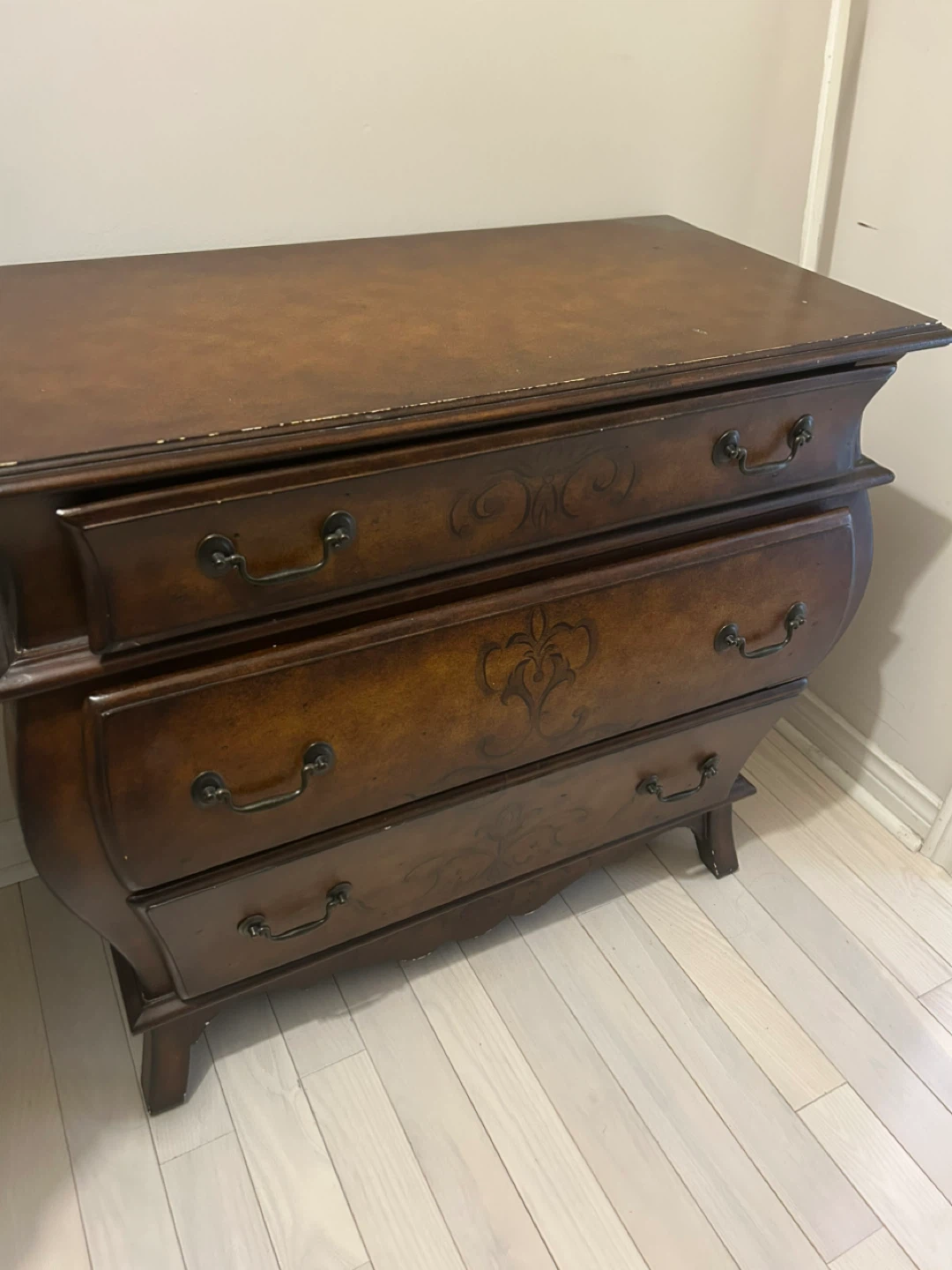 Dark Brown 3-Drawer Chest