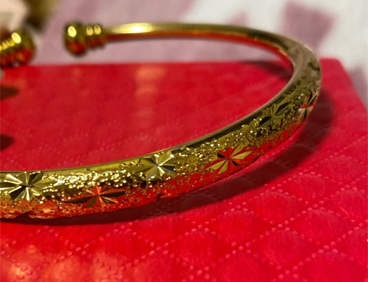 Gold plated Bangle Bracelet - photo 4