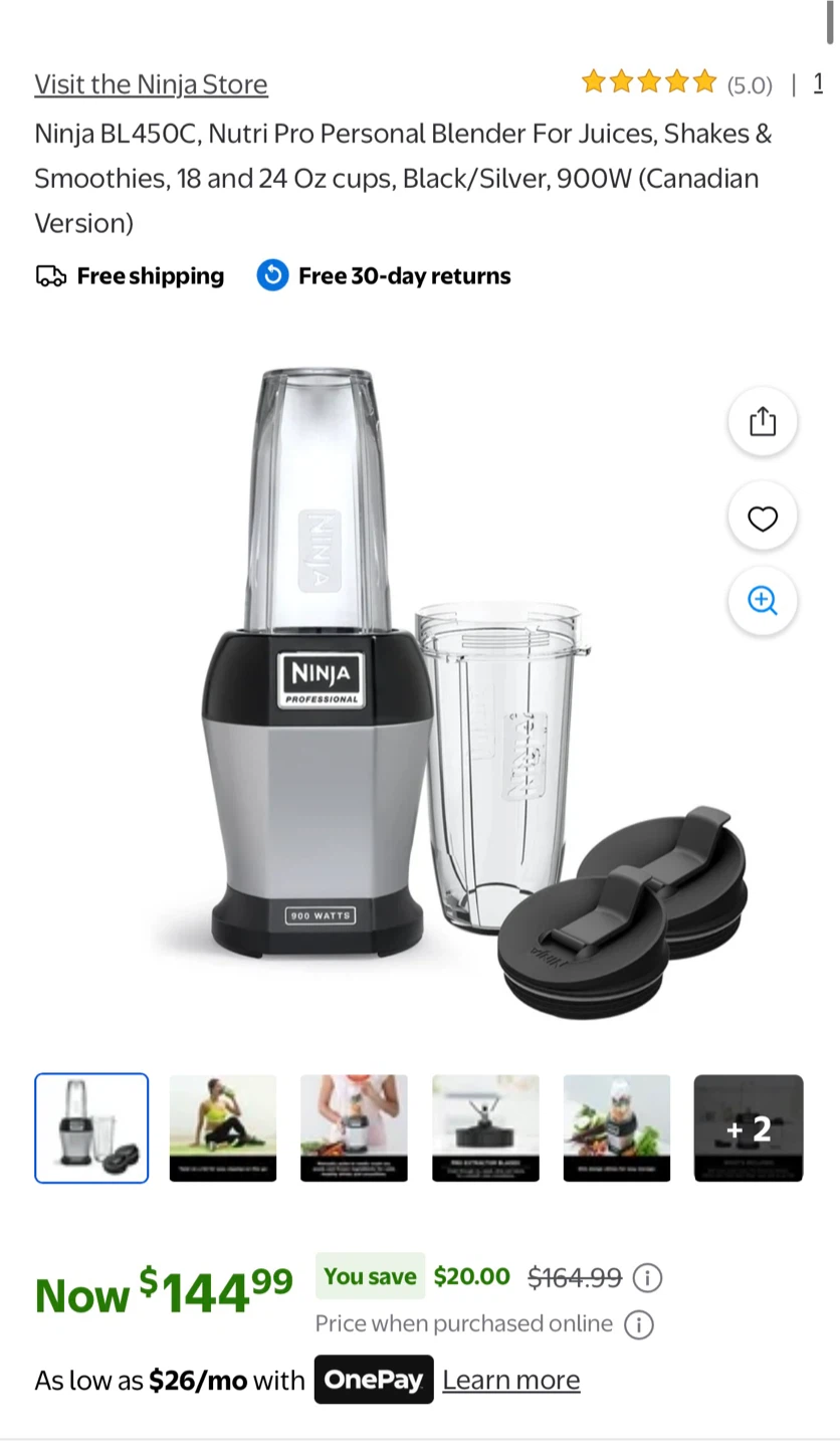 Ninja Professional Nutri Pro Personal Blender