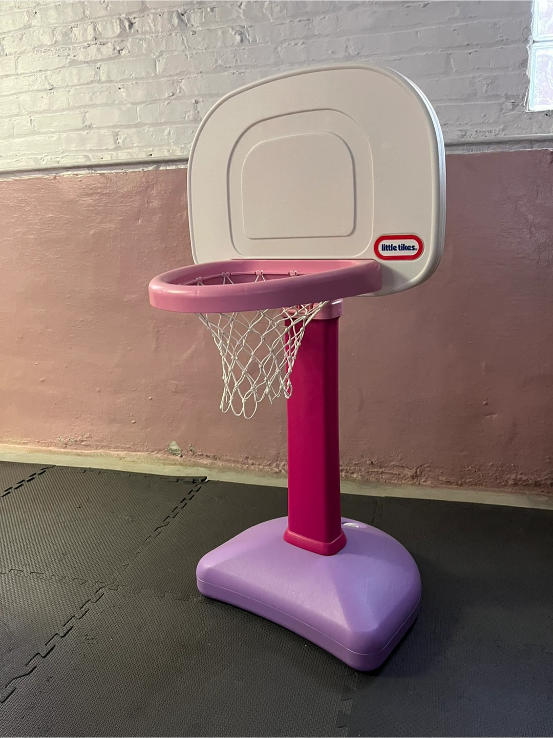 Little Tikes Pink & Purple Adjustable Basketball Hoop