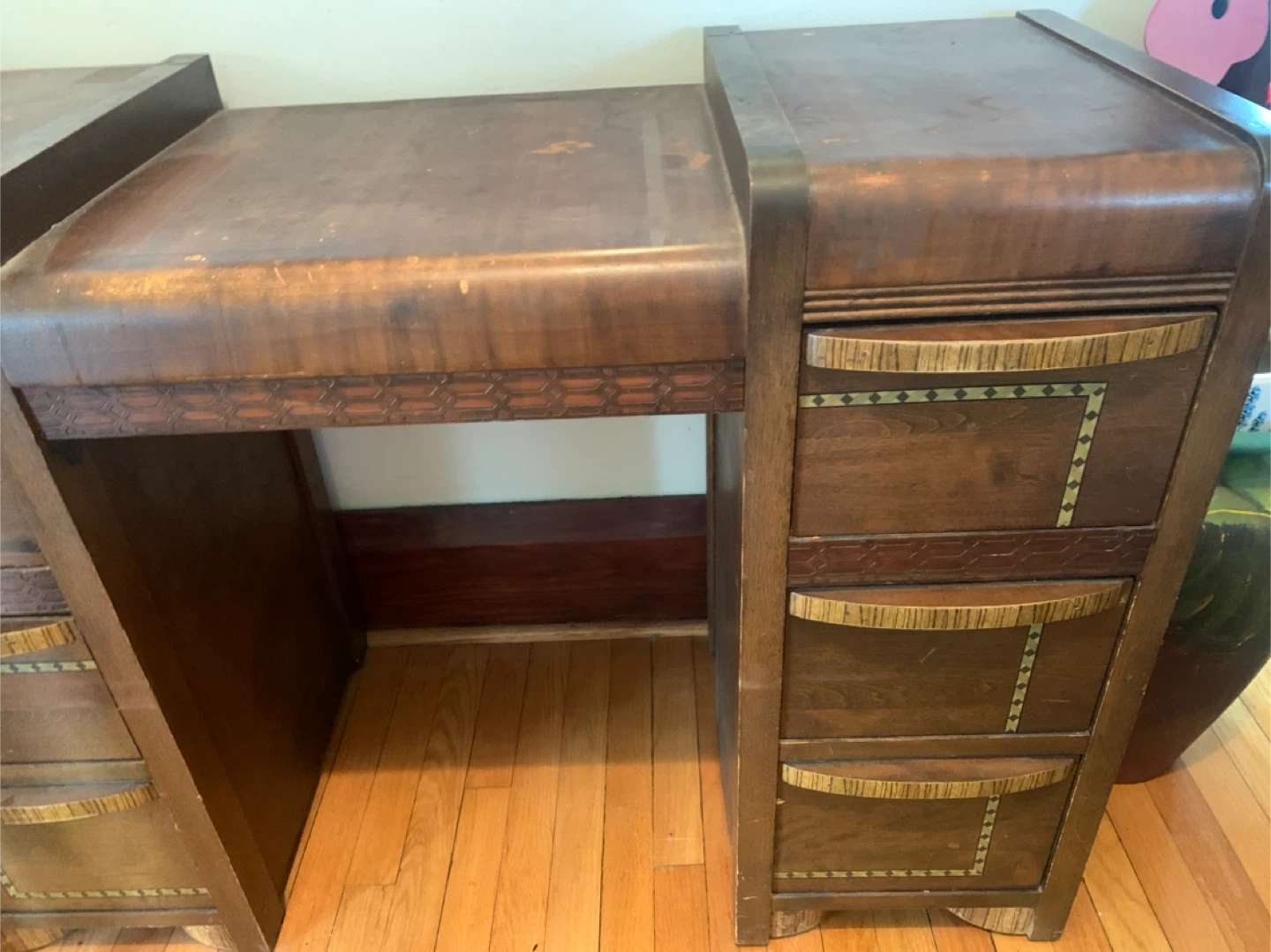 Vintage Art Deco Vanity Dresser Desk - photo 2