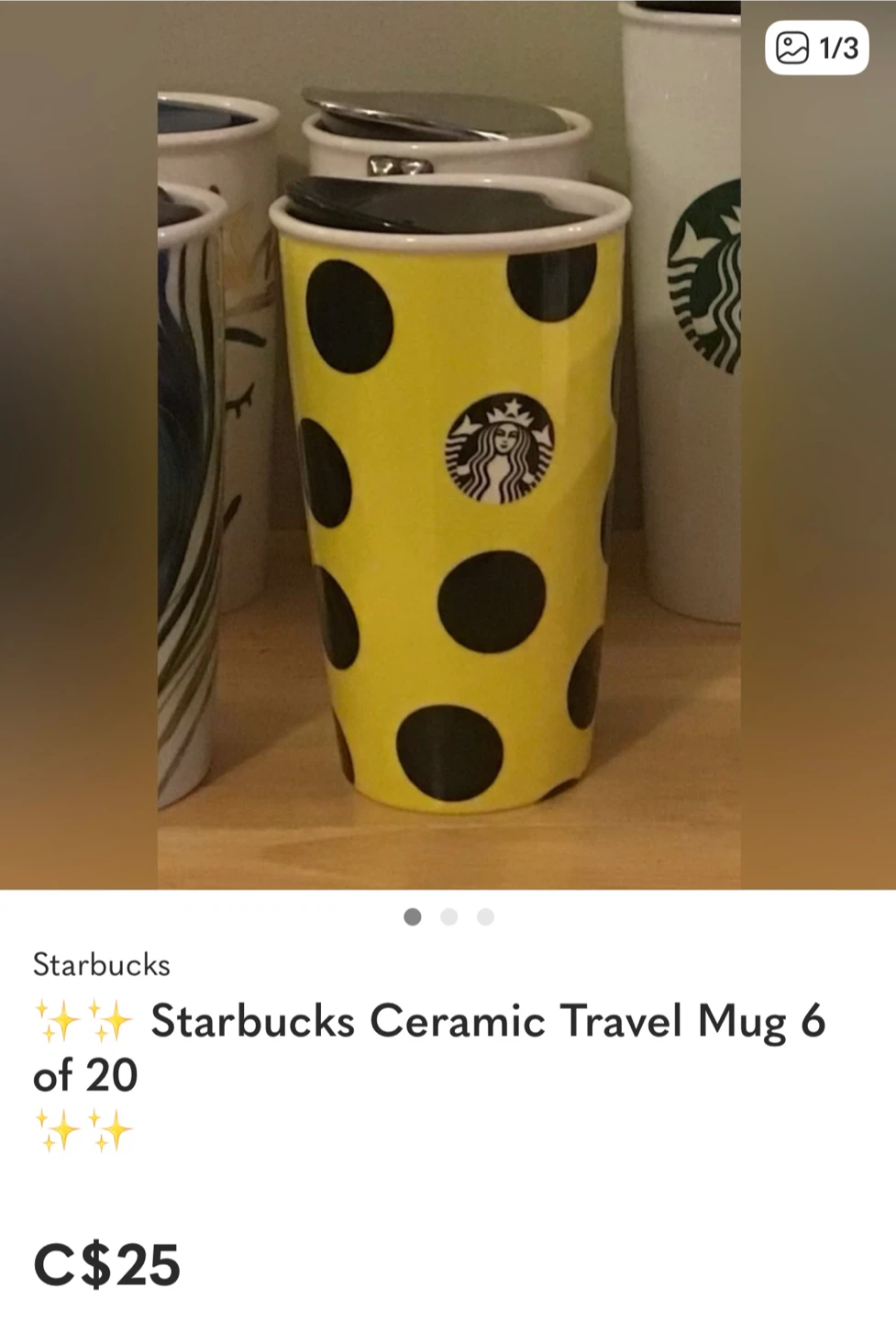 ✨✨Starbucks Ceramic Travel Mug 6 of 20 🏆