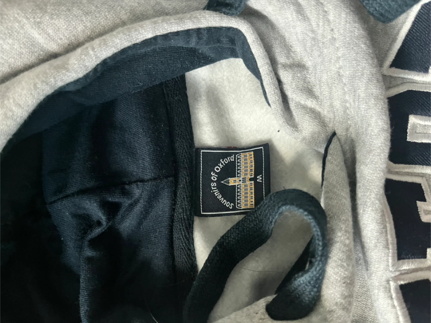 Grey Oxford England Cropped Hoodie - photo 3