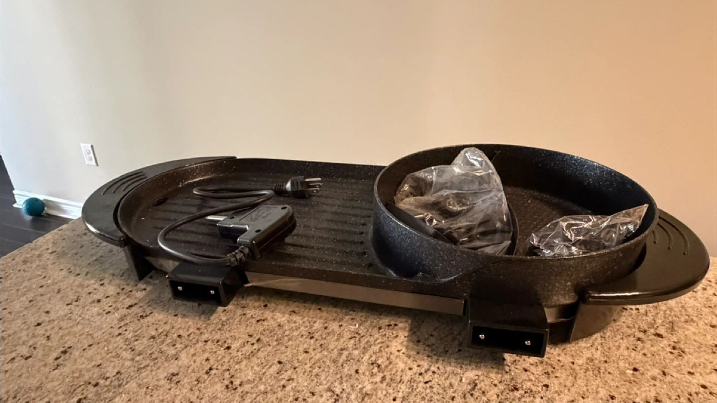 Electric Griddle and Hot Pot Combo