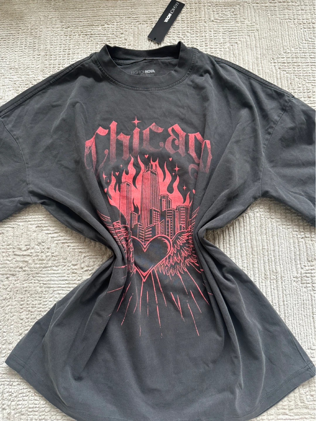 New Fashion Nova 100% cotton Tee - Size S