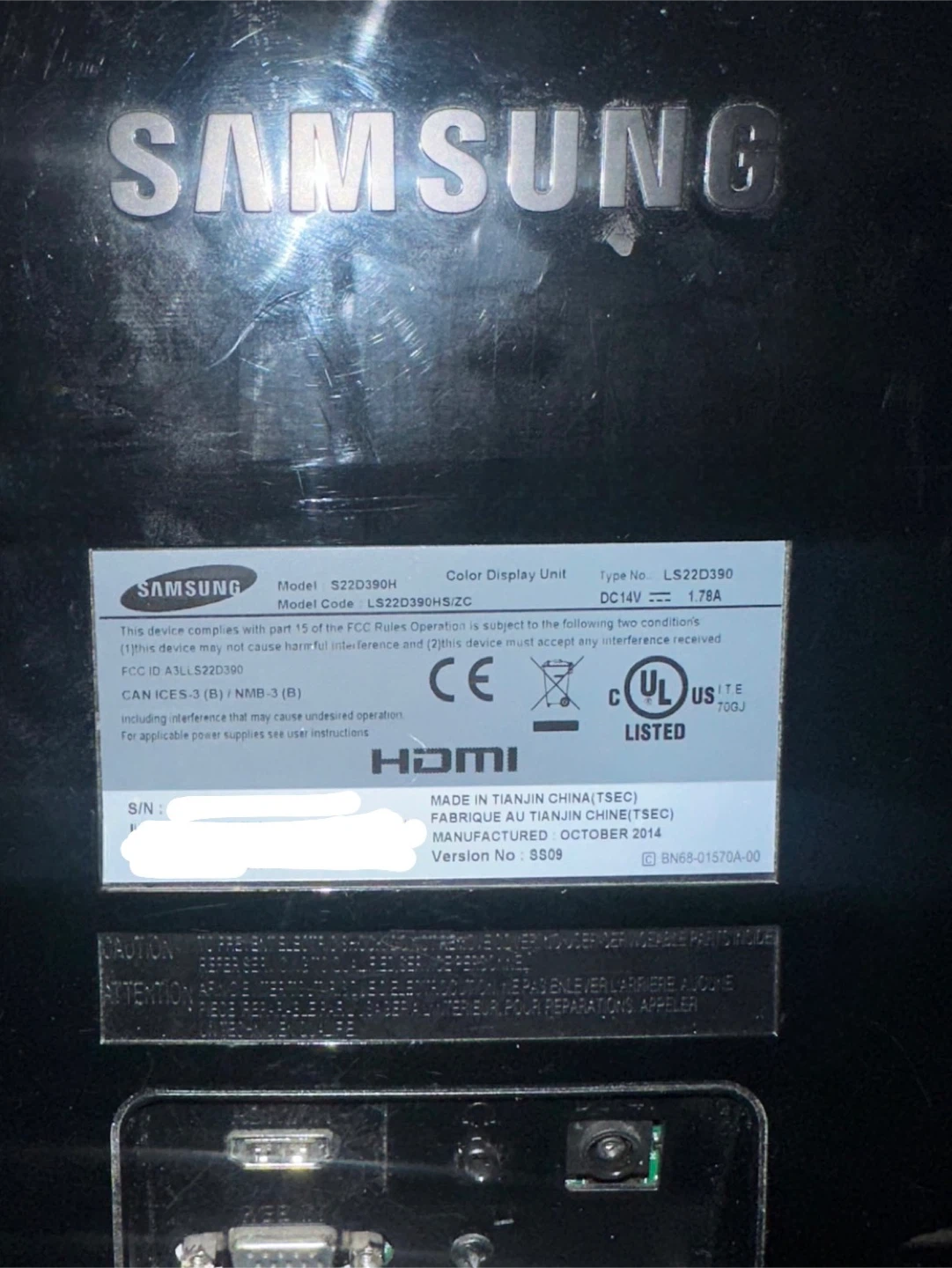Samsung 22 Inch Monitor (S22D390H) - photo 4