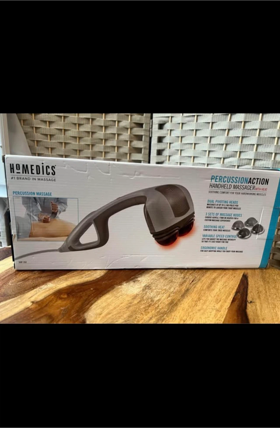 HoMedics Percussion Action Handheld Massager with Heat