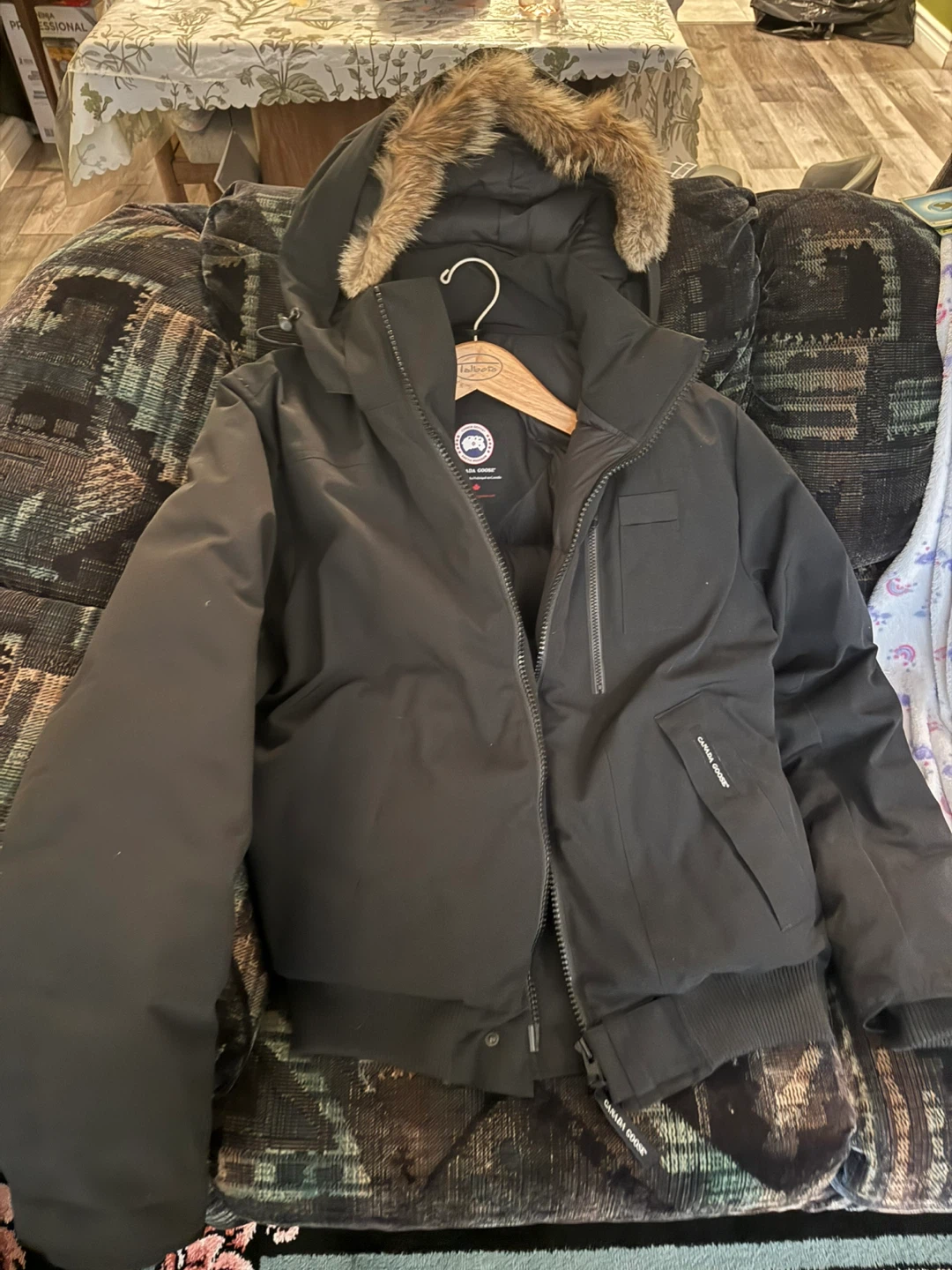 Canada Goose Black Bomber Jacket - Size L/G