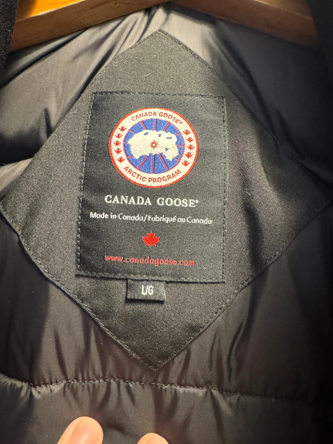 Canada Goose Black Bomber Jacket - Size L/G - photo 4