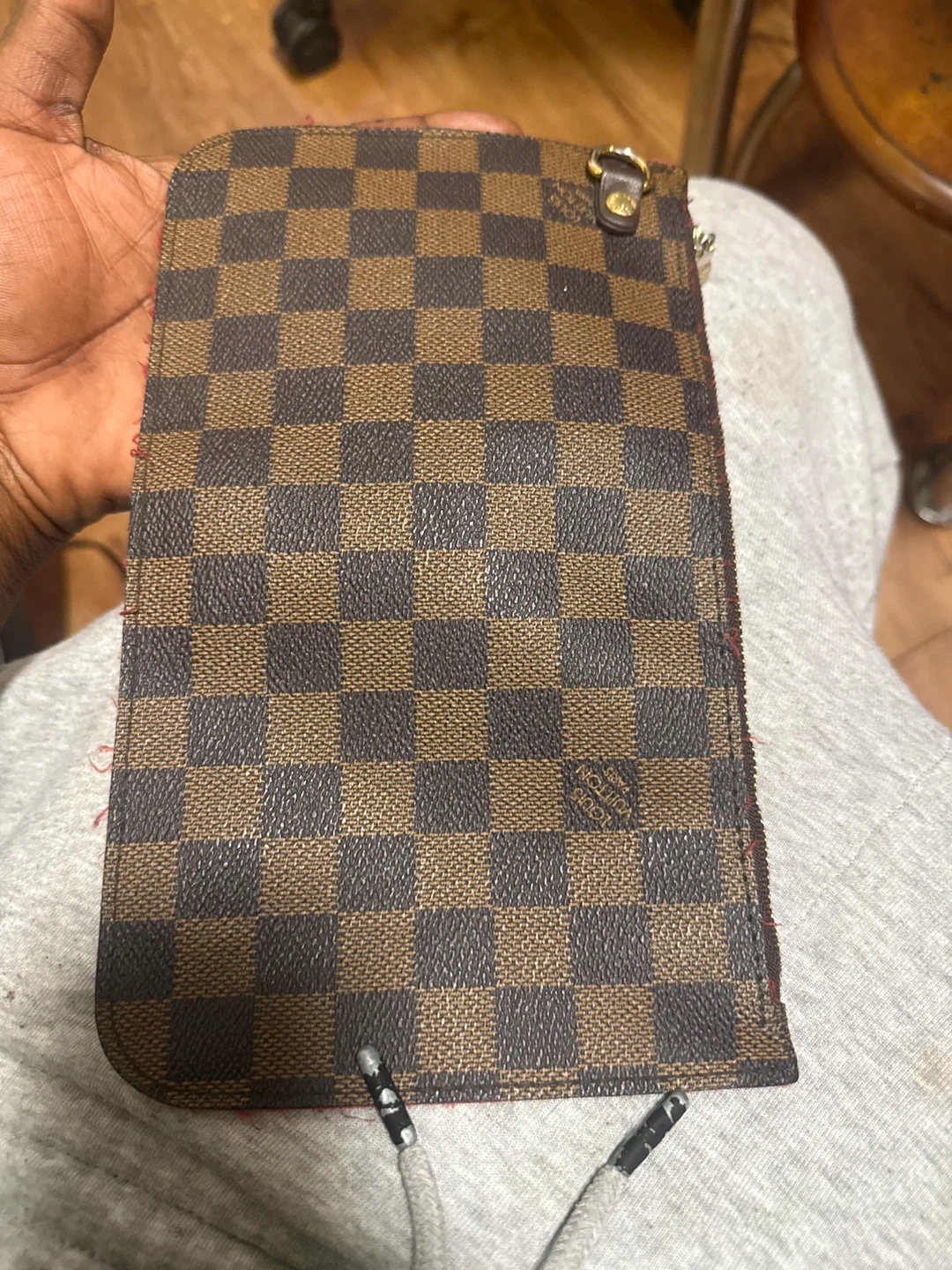 Louis Vuitton Damier Ebene Canvas Pouch