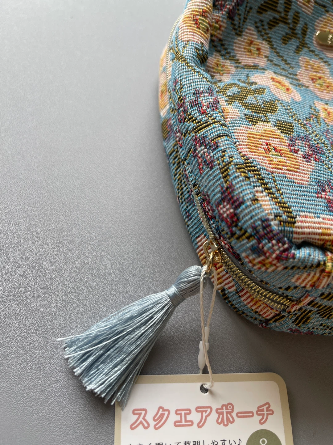 Floral Cosmetic Pouch with Tassel 🏆 - photo 3