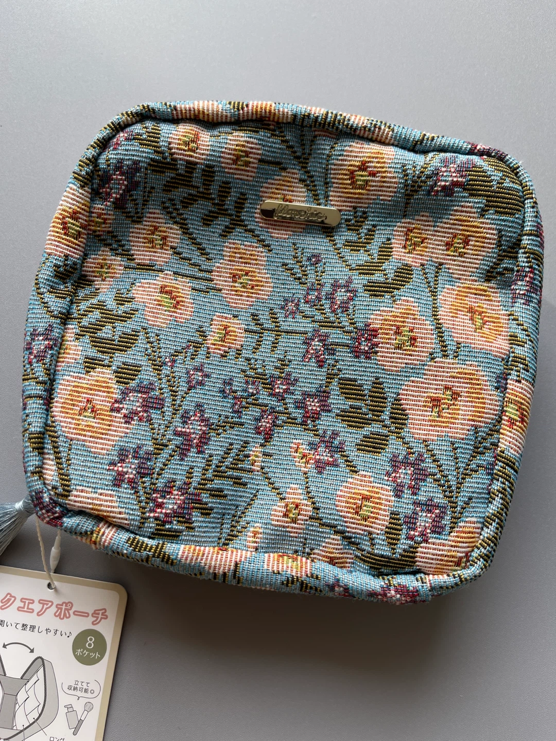 Floral Cosmetic Pouch with Tassel 🏆 - photo 2