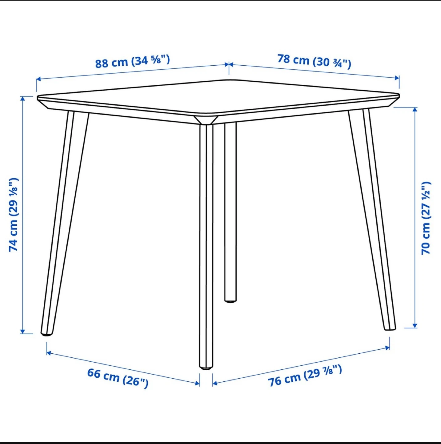 IKEA 4-Piece Dining Set with Table and 2 Chairs - photo 3