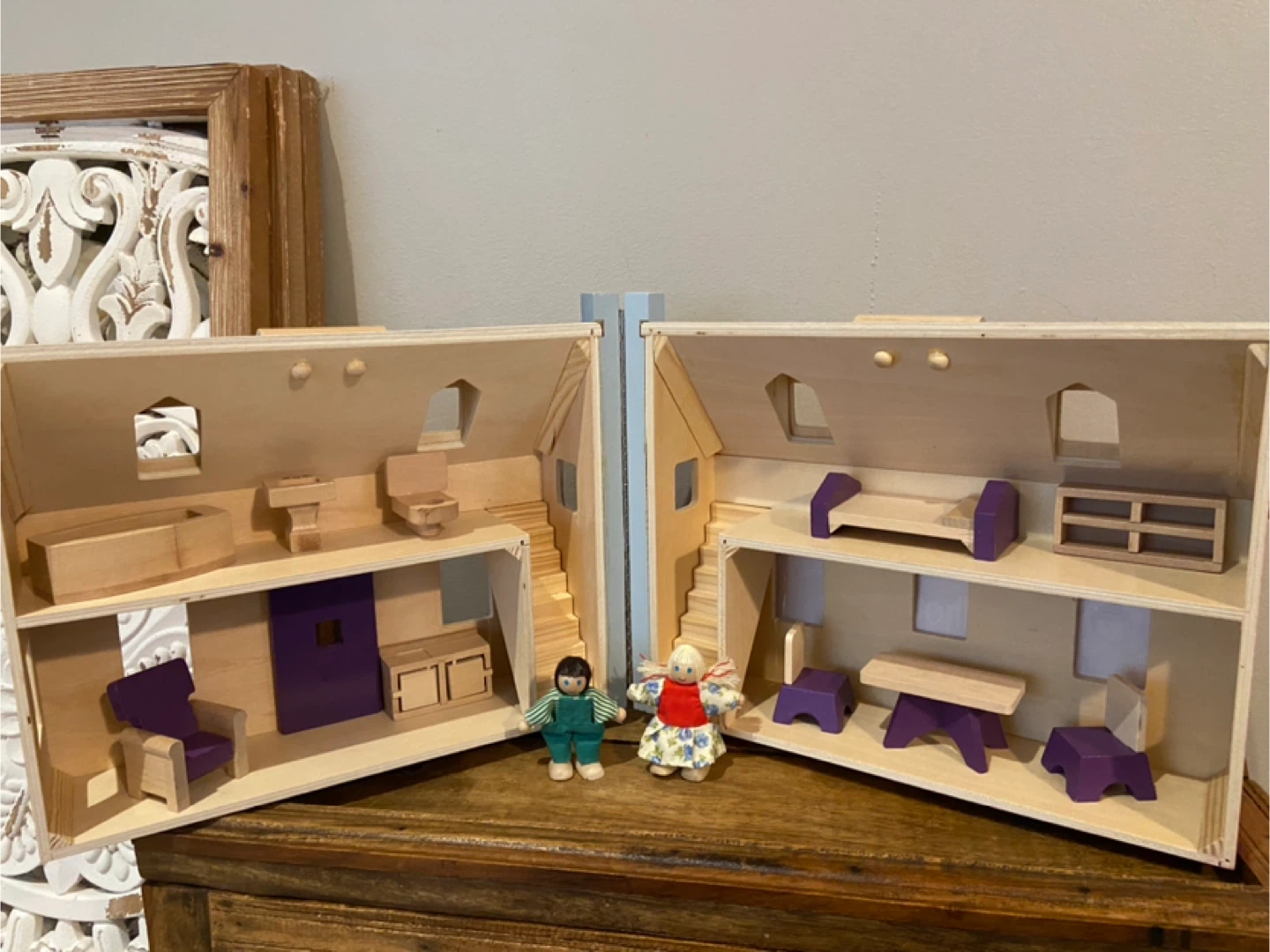 Melissa & Doug Fold and Go Wooden Dollhouse - photo 5