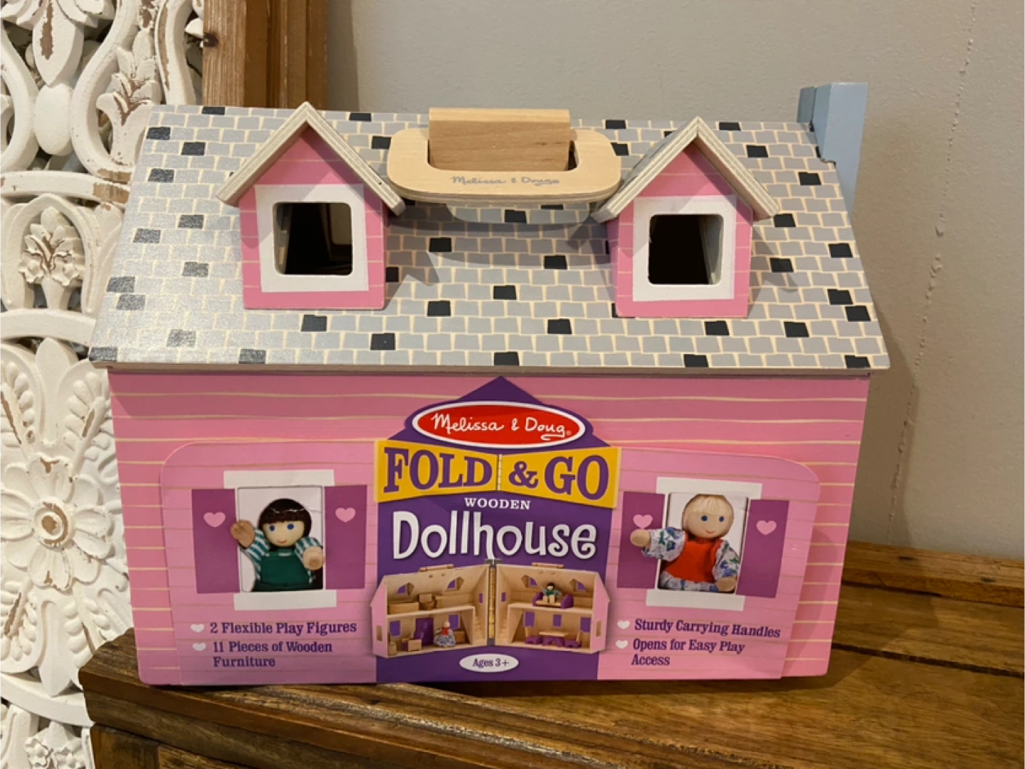 Melissa & Doug Fold and Go Wooden Dollhouse - photo 3