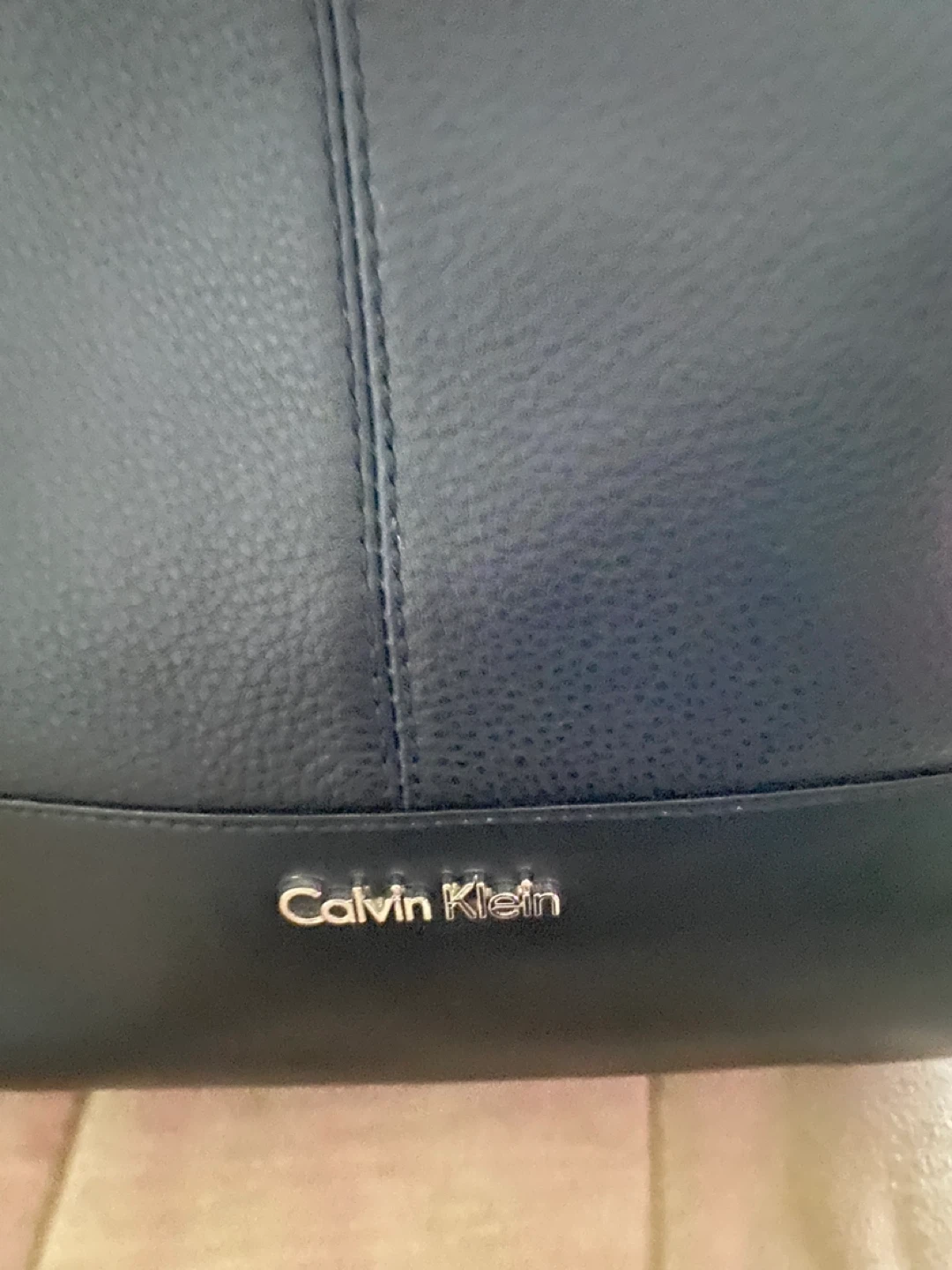 Calvin Klein Black Leather Hobo Handbag New - photo 4