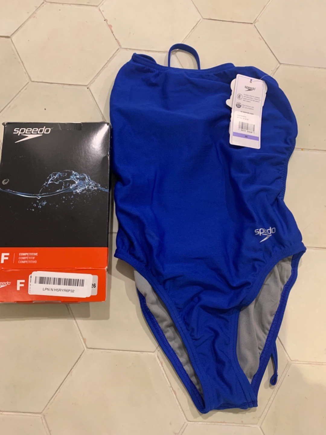 Speedo Blue Competitive Swimsuit