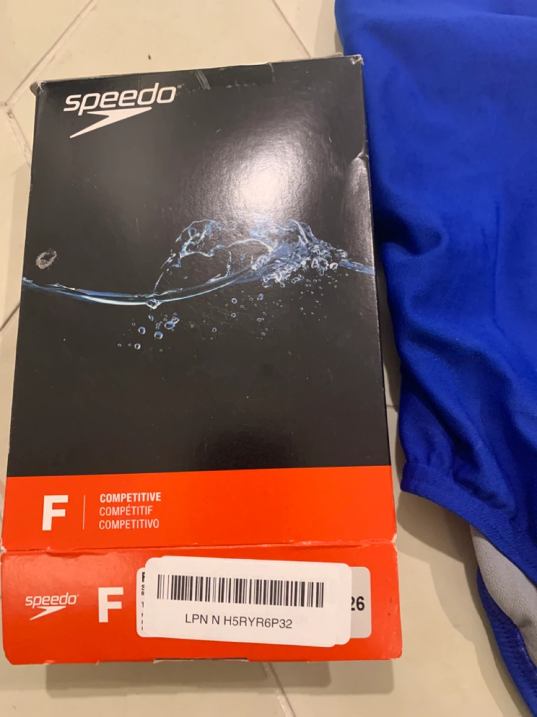 Speedo Blue Competitive Swimsuit - photo 3