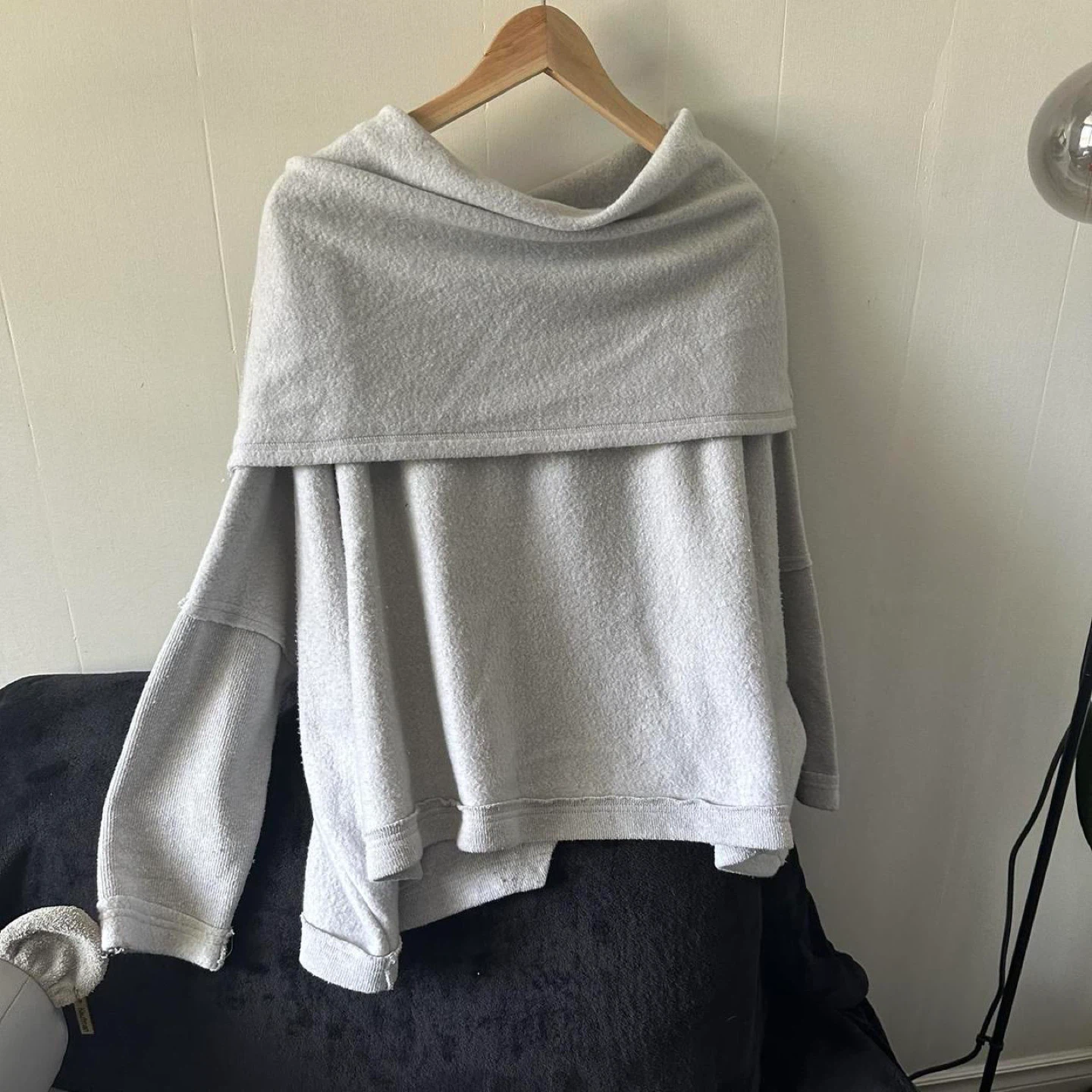 Grey Oversized Cowl Neck Sweater - photo 2