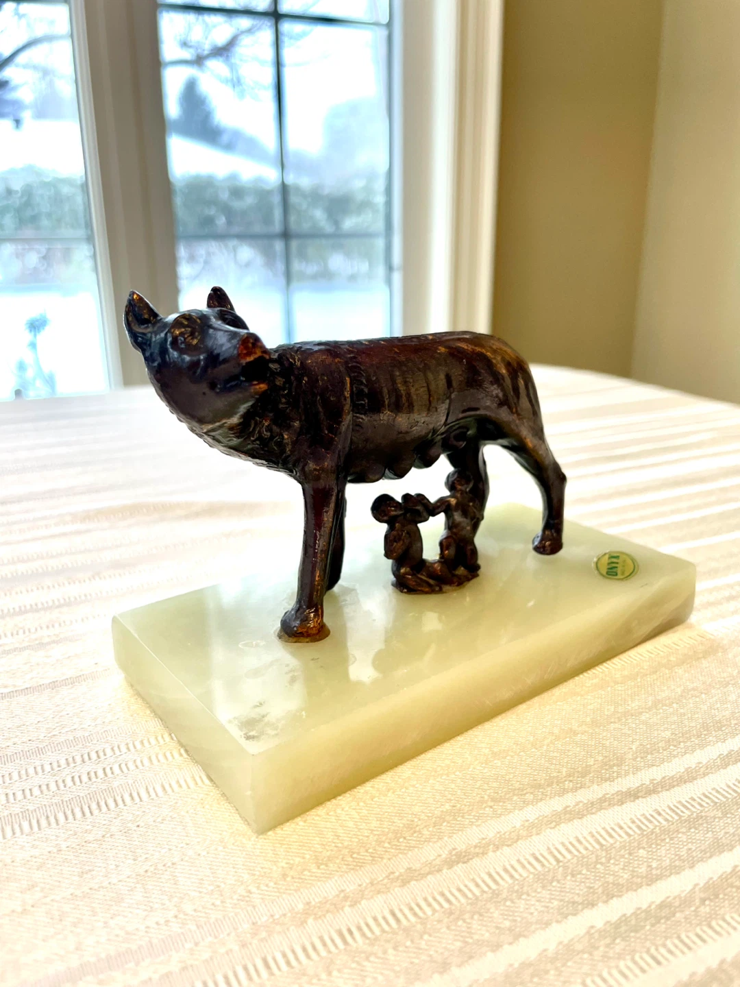 FATHER’S DAY Bronze Capitoline Wolf Figurine Copenhagen Denmark - photo 2