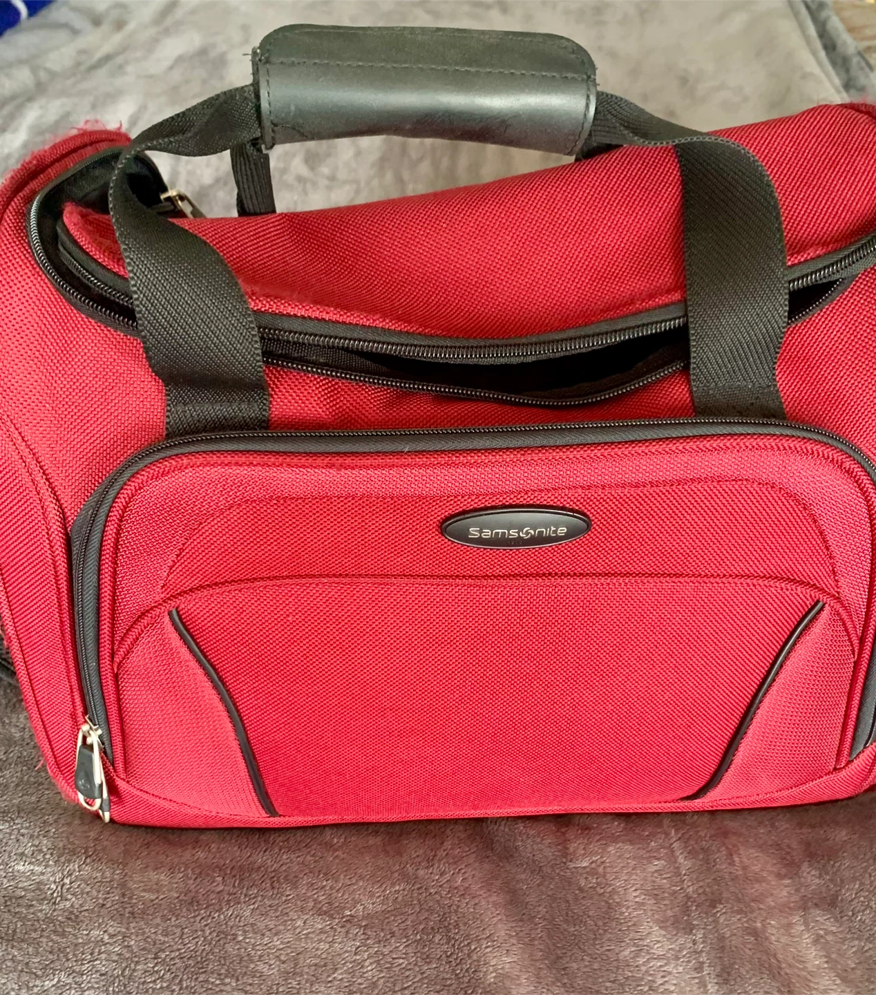 Samsonite Red Duffle Bag