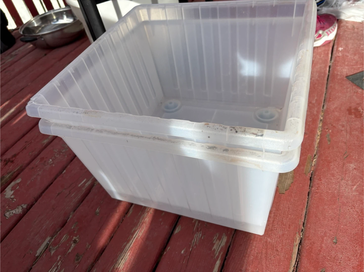 Clear Plastic Storage Bins (2) - photo 3
