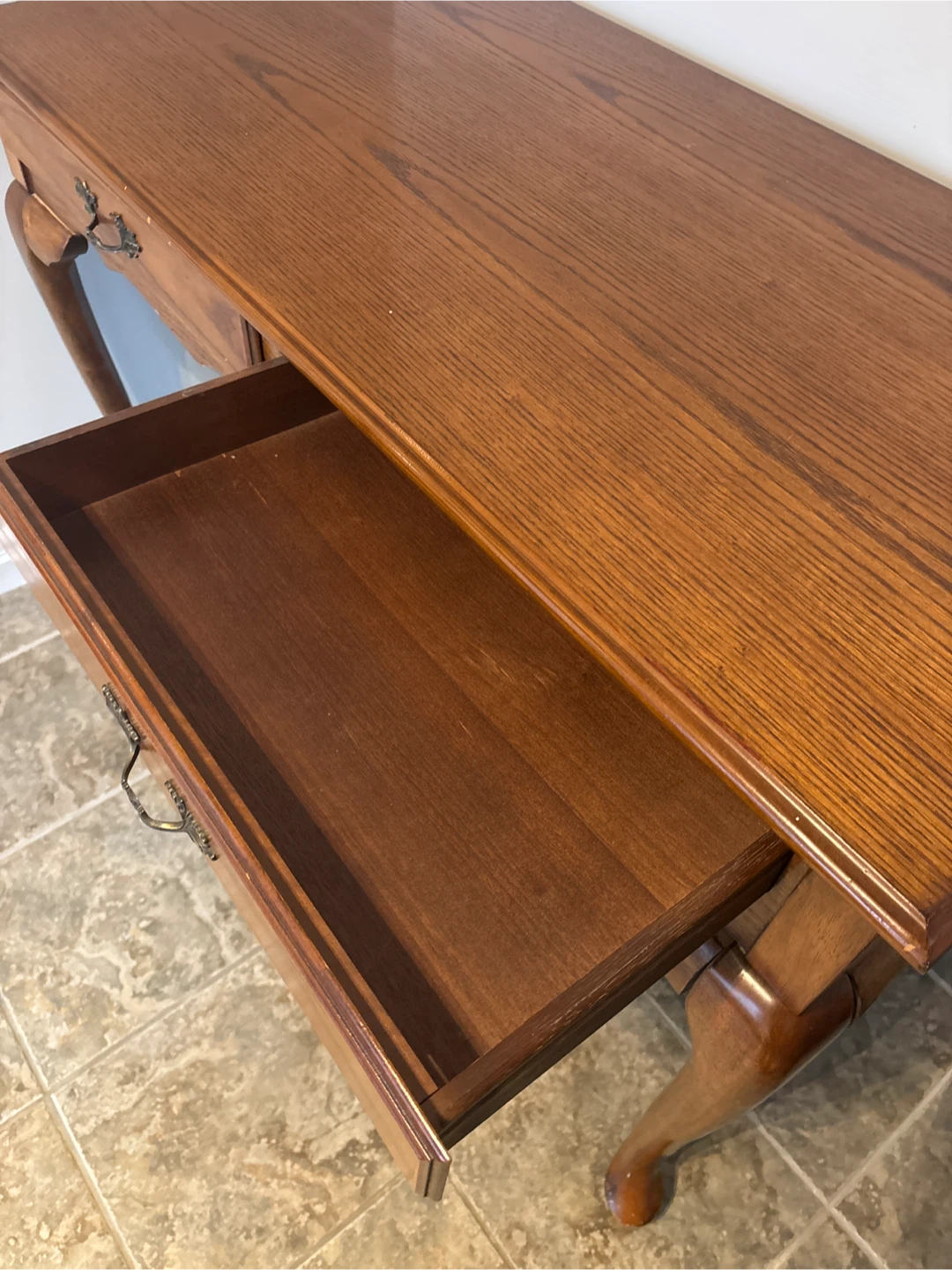 Wooden Console Table with Drawers - photo 3