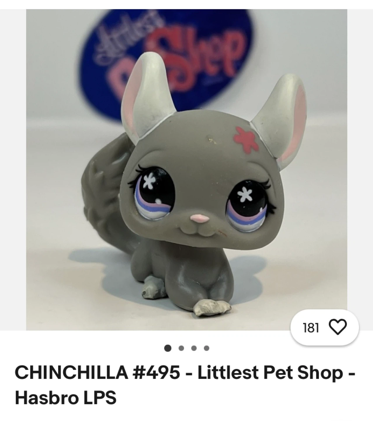Littlest Pet Shop Chinchilla #495 - Hasbro LPS - photo 2