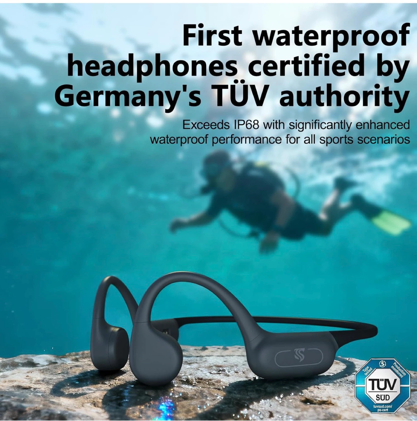 Bone Conduction Headphones - Waterproof Bluetooth 5.4 MP3 Player - photo 4