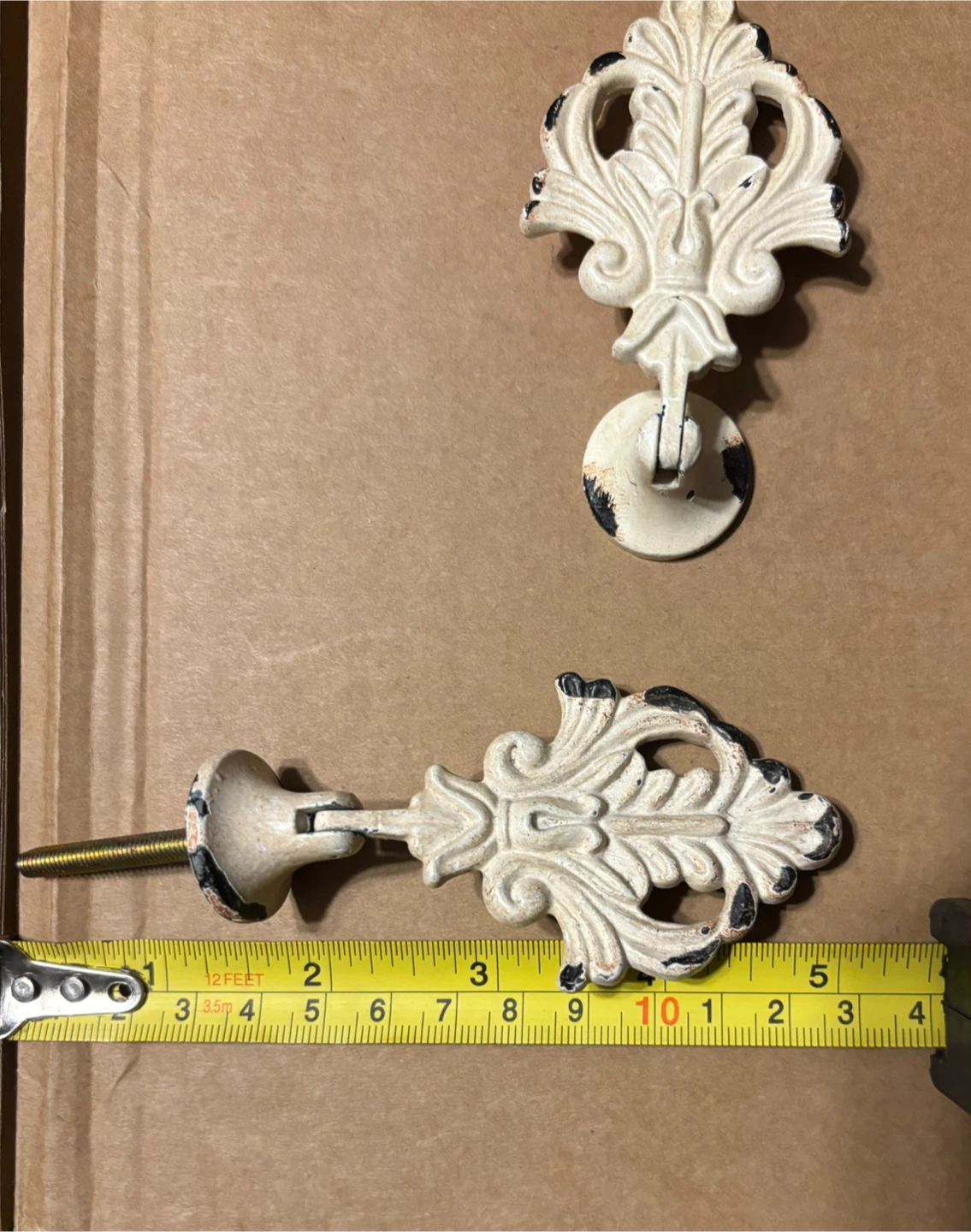 🏆 Set of 2 Ornate Drawer Pulls Drop Ring Style - photo 4