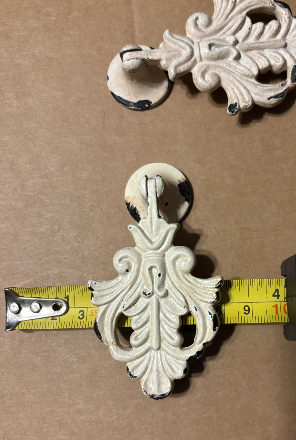 🏆 Set of 2 Ornate Drawer Pulls Drop Ring Style - photo 3