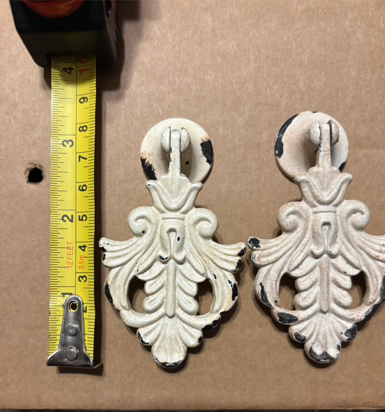 🏆 Set of 2 Ornate Drawer Pulls Drop Ring Style - photo 2