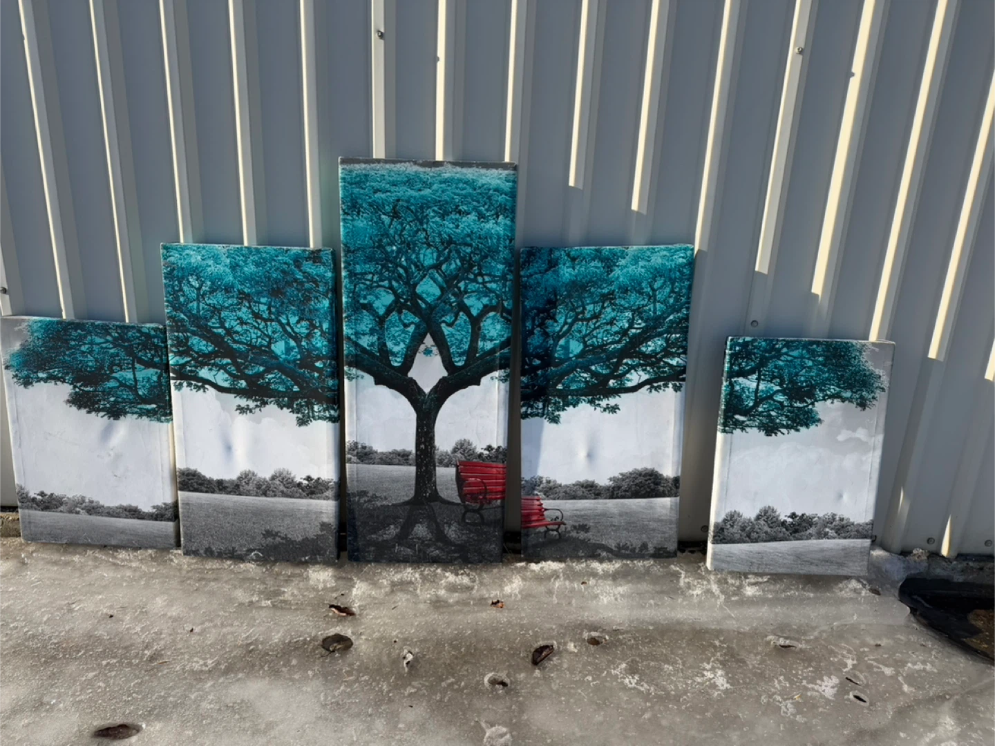 Canvas Wall Art Tree Scene 5-Piece Set