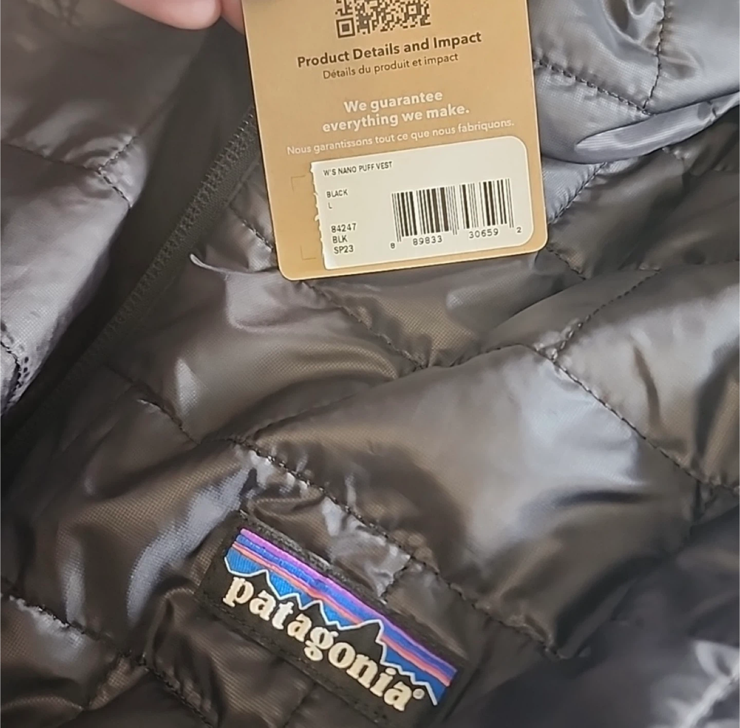 Patagonia Women's Nano Puff Vest - Black - Size L - photo 2